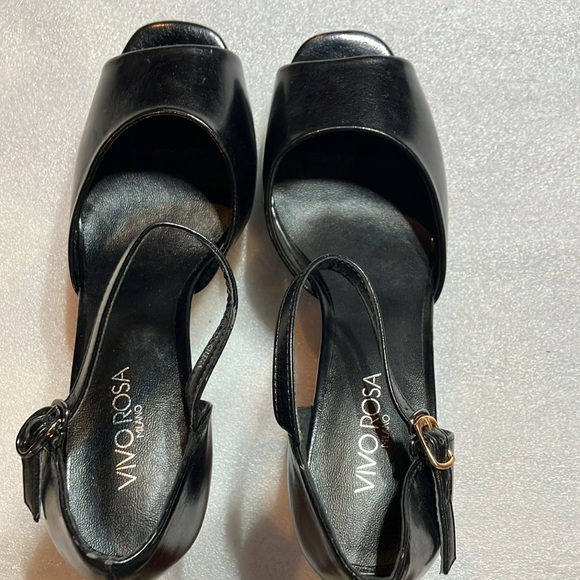 Studded party platform heels. Worn once. - Picture 6 of 7